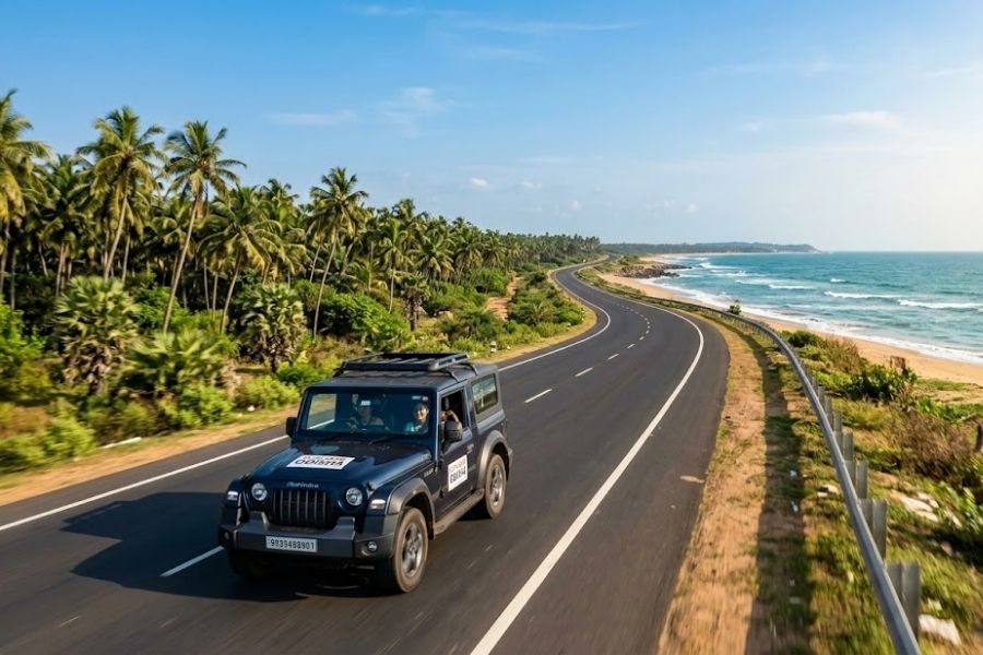 Top tourist places to visit near Bhubaneswar by self drive car rental